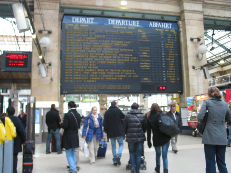 Pařížské nádraží Paris - Gare du Nord